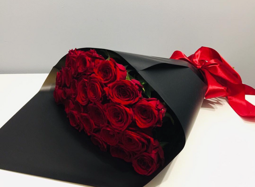 Букет троянд " Вечір пристрасті" 923371557 фото