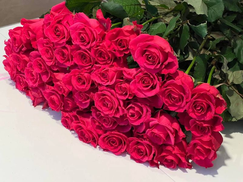 Букет рожевих троянд, 39 шт з доставкою по Львову та області 260220237 фото