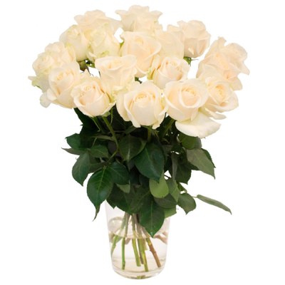 Букет білих троянд, 19 шт / Доставка курєром по Львову та області 923371464 фото